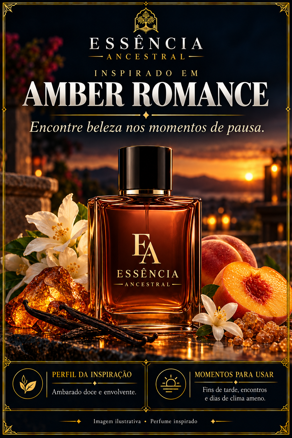 Essência Ancestral — Inspirado em Amber Romance — imagem ilustrativa.