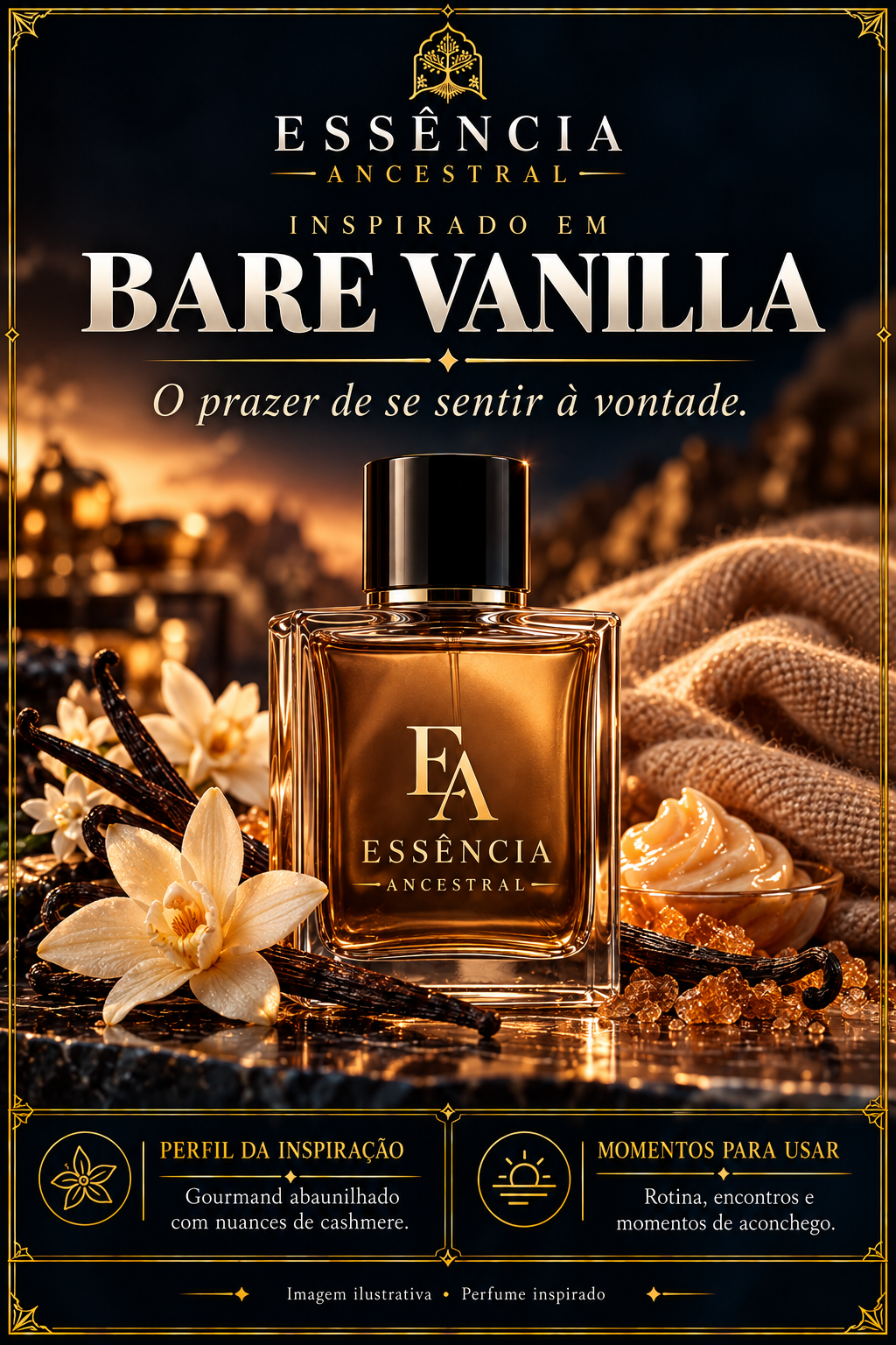 Essência Ancestral — Inspirado em Bare Vanilla — imagem ilustrativa.