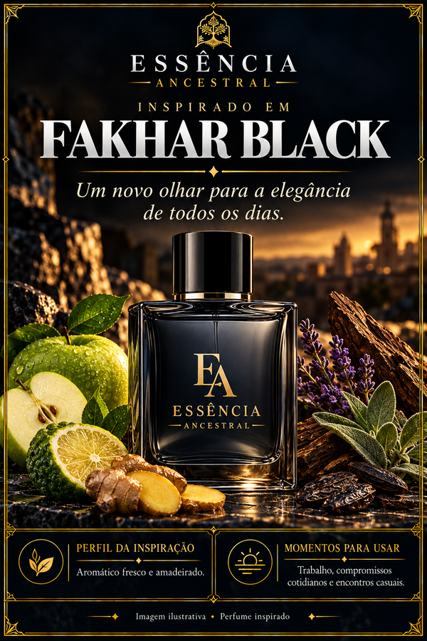 Essência Ancestral — Inspirado em Fakhar Black — imagem ilustrativa.