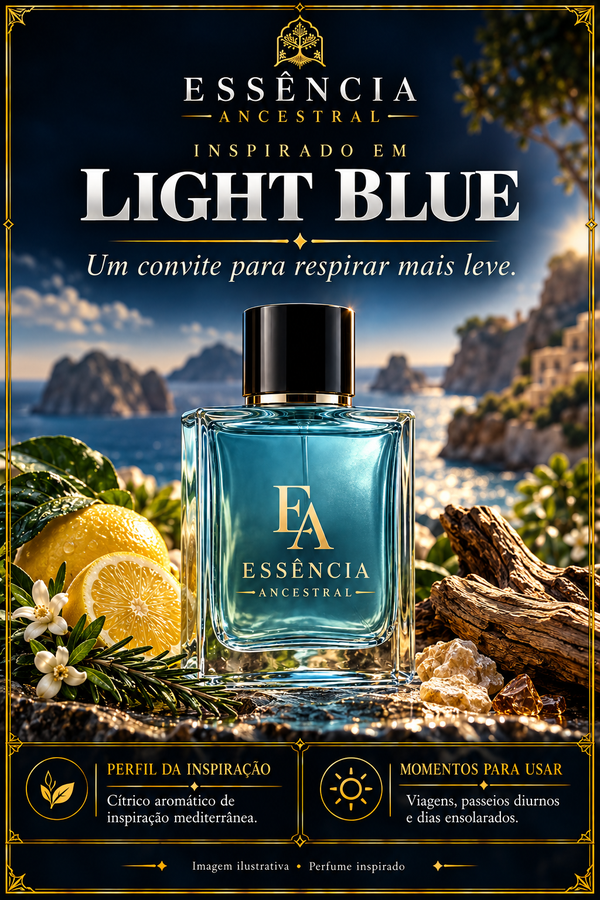 Essência Ancestral — Inspirado em Light Blue — imagem ilustrativa.