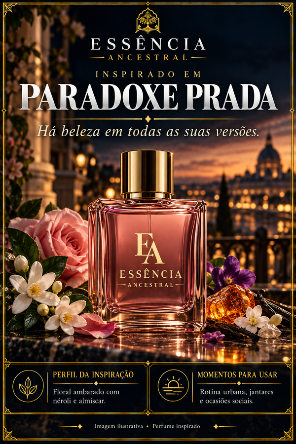 Essência Ancestral — Inspirado em Paradoxe Prada — imagem ilustrativa.