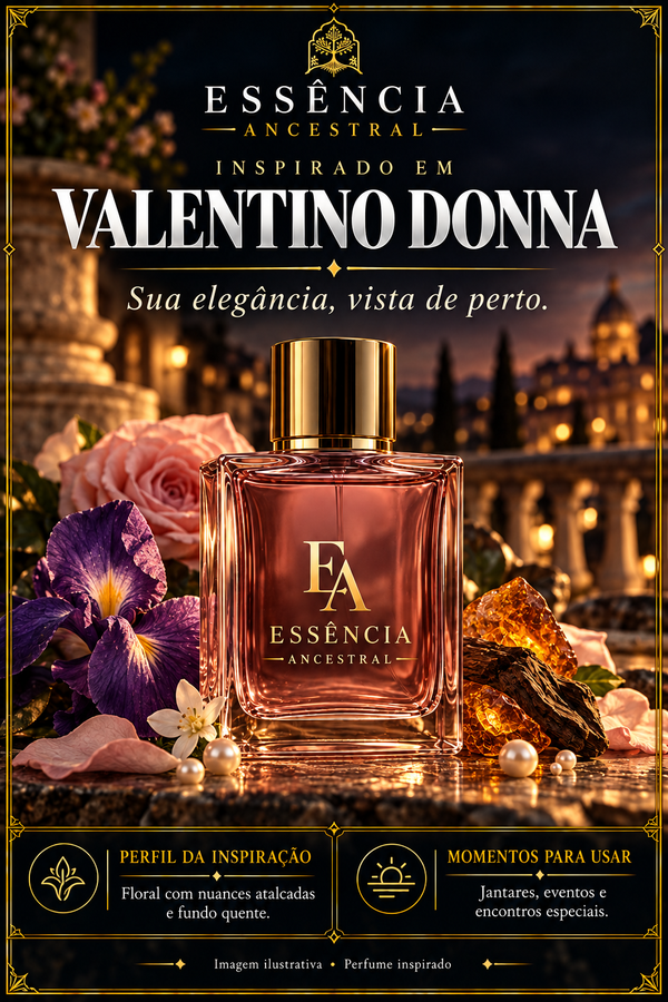 Essência Ancestral — Inspirado em Valentino Donna — imagem ilustrativa.