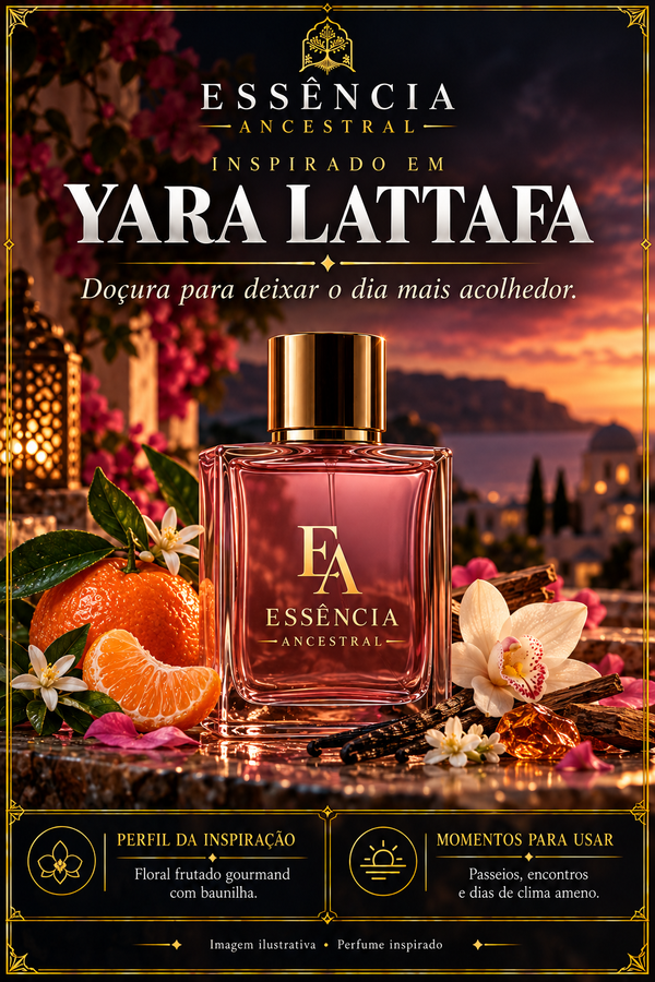 Essência Ancestral — Inspirado em Yara Lattafa — imagem ilustrativa.