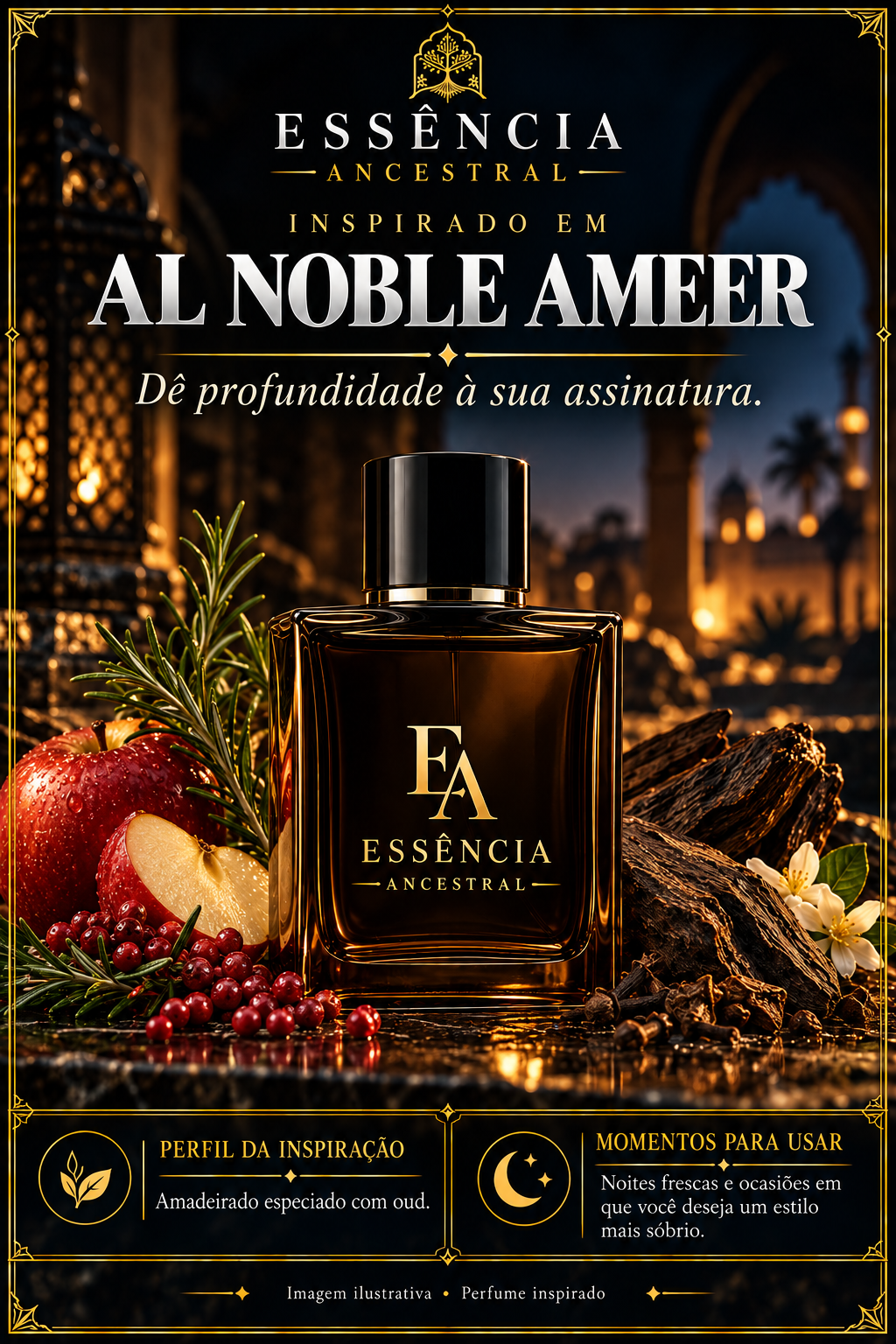 Essência Ancestral — Inspirado em Al Noble Ameer — imagem ilustrativa.