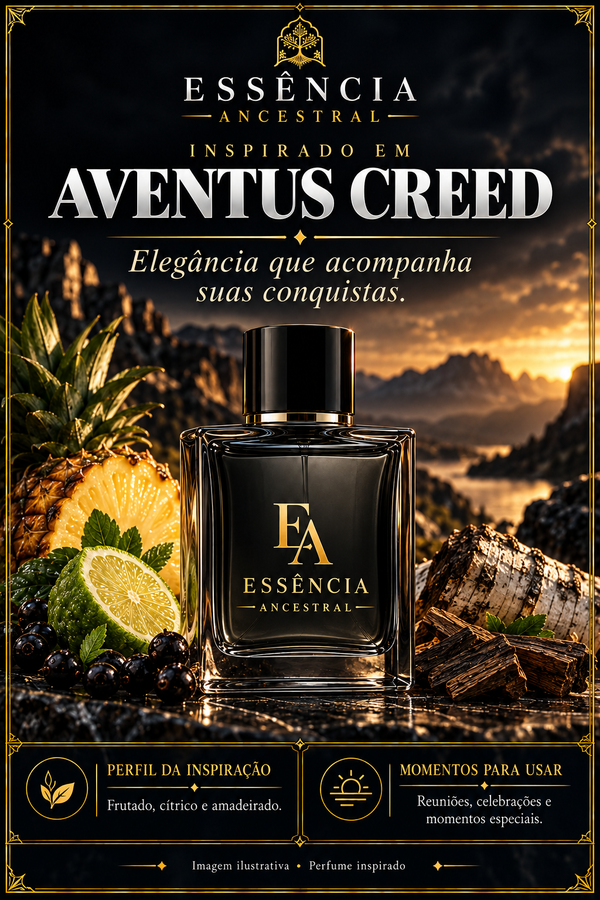 Essência Ancestral — Inspirado em Aventus Creed — imagem ilustrativa.