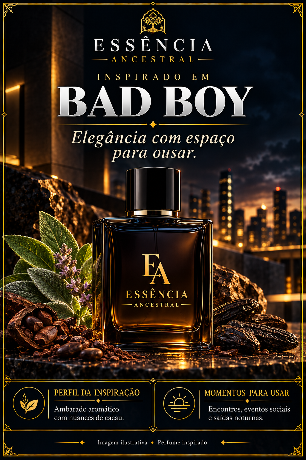 Essência Ancestral — Inspirado em Bad Boy — imagem ilustrativa.