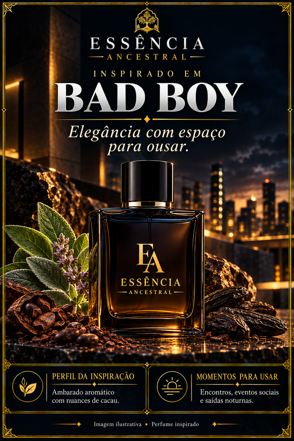 Essência Ancestral — Inspirado em Bad Boy — imagem ilustrativa.
