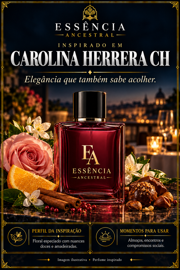 Essência Ancestral — Inspirado em Carolina Herrera CH — imagem ilustrativa.