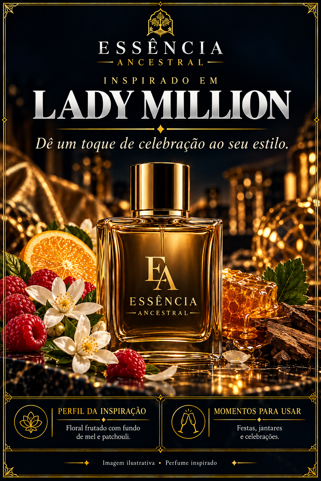 Essência Ancestral — Inspirado em Lady Million — imagem ilustrativa.