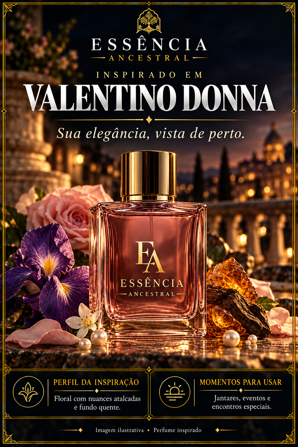 Essência Ancestral — Inspirado em Valentino Donna — imagem ilustrativa.