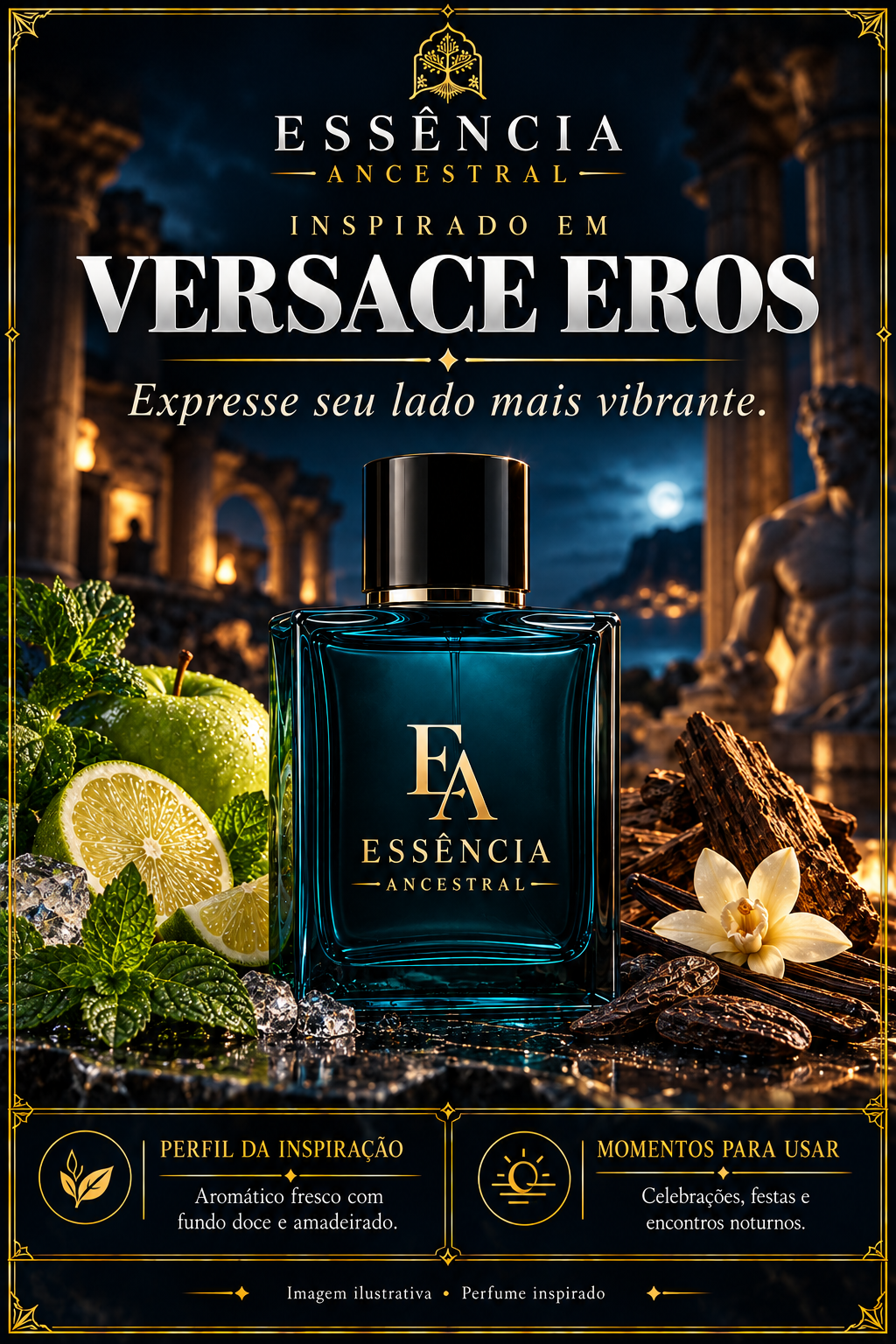 Essência Ancestral — Inspirado em Versace Eros — imagem ilustrativa.